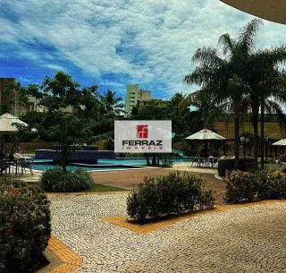 Apartamento aluguel mobiliado condomínio estrela do atlantico, andar alto, vista mar, sala, varanda, dois quartos, uma suíte, lazer completo, portaria 24h