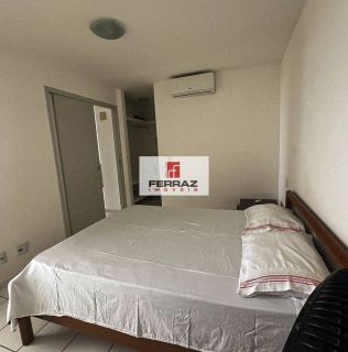 Apartamento aluguel mobiliado condomínio estrela do atlantico, andar alto, vista mar, sala, varanda, dois quartos, uma suíte, lazer completo, portaria 24h