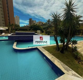 Apartamento aluguel mobiliado condomínio estrela do atlantico, andar alto, vista mar, sala, varanda, dois quartos, uma suíte, lazer completo, portaria 24h