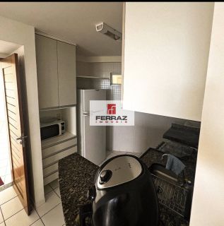 Apartamento aluguel mobiliado condomínio estrela do atlantico, andar alto, vista mar, sala, varanda, dois quartos, uma suíte, lazer completo, portaria 24h
