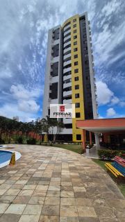 Apartamento aluguel candelária, varanda, dois quartos, suite, armários, lazer, elevador, portaria 24h