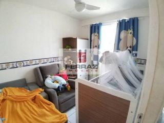 Apartamento venda três quartos, banheiro, armários de cozinha, lazer, uma vaga, portaria 24