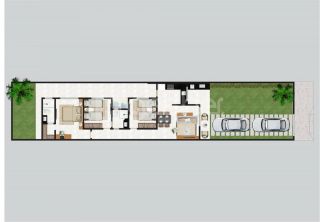 CASA PLANA EM RUA PRIVATIVA NO EUSÉBIO