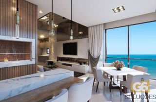 Apto com suíte master, closet, e 3 vagas, bem no coração da Meia Praia!
