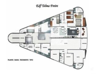 Apartamento para Vender com 3 quartos 93 m² com vista mar no 1º jardim em Boa Viagem