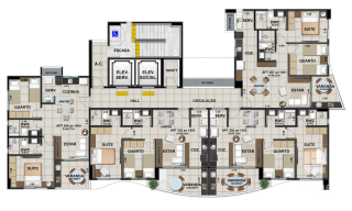 Apartamento Novo Pronto para Morar no Rosarinho, 2 Quartos (1 Suite)
