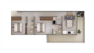 Apartamento Para Vender com 2 quartos 1 suítes no bairro Gravatá em Navegantes