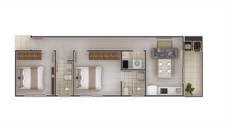 Apartamento Para Vender com 2 quartos 1 suítes no bairro Gravatá em Navegantes