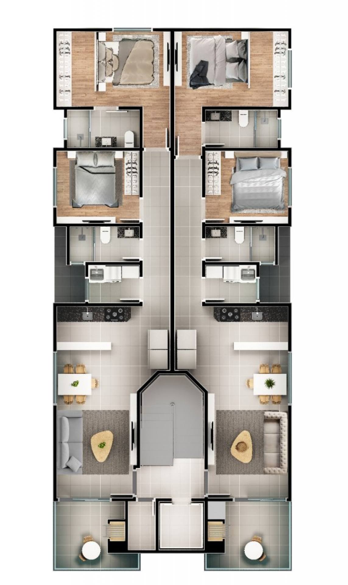 Apartamento Para Vender com 2 quartos 1 suítes no bairro Nossa Senhora da Paz em Balneário Piçarras