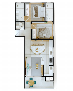 Apartamento Para Vender com 2 quartos 2 suítes no bairro Armação em Penha