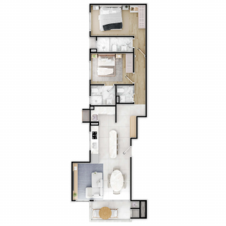 Apartamento Para Vender com 2 quartos 2 suítes no bairro Itacolomi em Balneário Piçarras