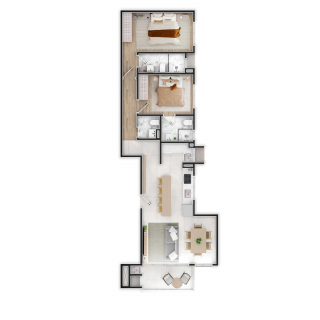Apartamento Para Vender com 2 quartos 2 suítes no bairro Itacolomi em Balneário Piçarras