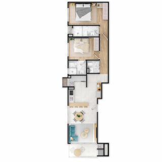 Apartamento Para Vender com 2 quartos 2 suítes no bairro Itacolomi em Balneário Piçarras