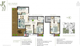 Apartamento Para Vender no JK 217, com 3 quartos 1 suítes no bairro Armação em Penha