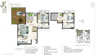 Apartamento Para Vender no JK 217, com 3 quartos 1 suítes no bairro Armação em Penha