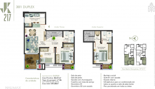 Apartamento Para Vender no JK 217, com 3 quartos 1 suítes no bairro Armação em Penha
