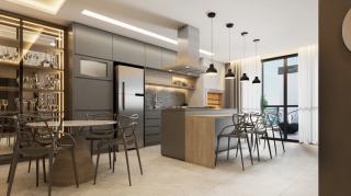 Apartamento Para Vender no JK 217, com 3 quartos 1 suítes no bairro Armação em Penha