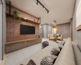 Apartamento com 2 Dormitórios, Churrasqueira e Vaga de Garagem!