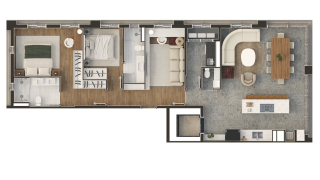 Apartamento Para Vender no Empreendimento Corá, com arquitetura internacional,3 suítes no bairro Praia de Armação do Itapocorói em Penha