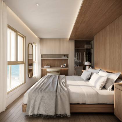 Apartamento Para Vender no Empreendimento Corá, com arquitetura internacional,3 suítes no bairro Praia de Armação do Itapocorói em Penha