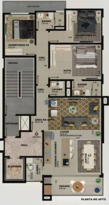 Apartamento Bella Vita no Bairro Itacolomi, Balneário Piçarras