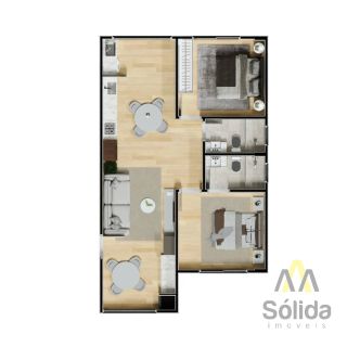 Apartamento Para Vender com 2 quartos 1 suítes no bairro Centro em Penha