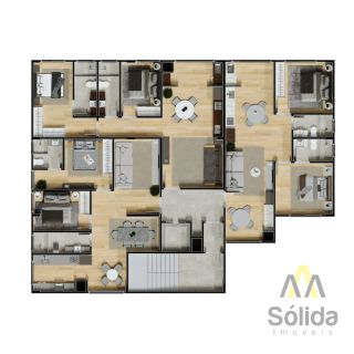 Apartamento Para Vender com 2 quartos 1 suítes no bairro Centro em Penha