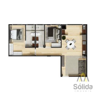 Apartamento Para Vender com 2 quartos 1 suítes no bairro Centro em Penha