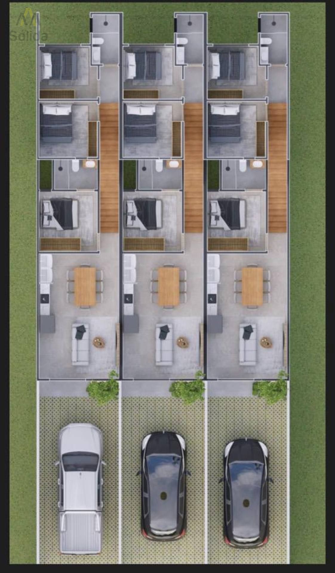 Excelente Sobrado Geminado com Suíte - Residencial Miguel Boni.