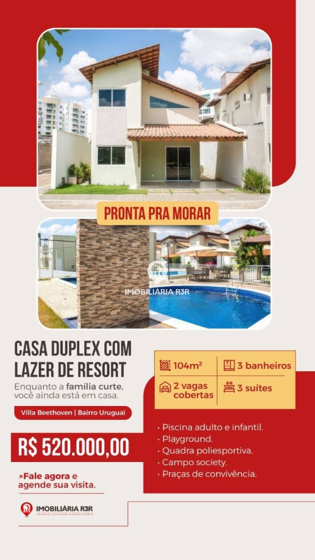 CASA DUPLEX - BAIRRO URUGUAI, ZONA LESTE