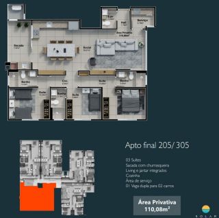 Sol e Mar Residencial -  Aprox. 50m da Praia