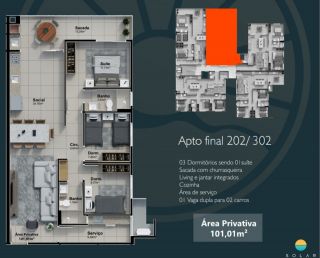 Sol e Mar Residencial -  Aprox. 50m da Praia