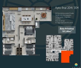 Sol e Mar Residencial -  Aprox. 50m da Praia