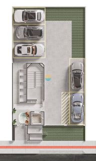 Terreno de 233,56m² com projeto aprovado, aprox. 440m da Praia do Quilombo em Penha/SC. Ref. 501