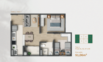 Apartamento à venda com 2 dormitórios no Centro de Penha/SC. Ref