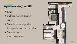 Apartamento aproximadamente 900 metros da praia apenas 155 metros do Beto Carrero World