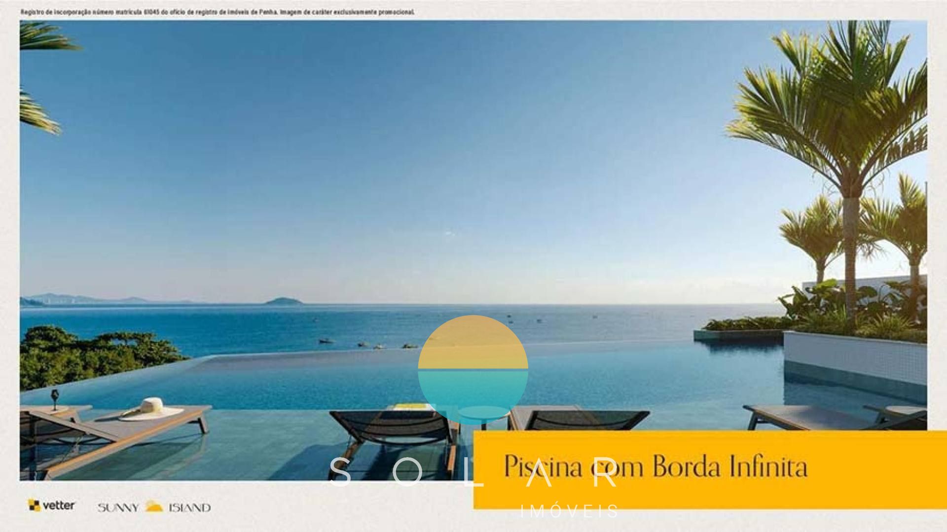 Viver de frente para o mar ganha outro significado no Vetter | Sunny Island. Apartamento com 122,8 m², face norte, ambientes amplos e uma vista incrível para o mar.