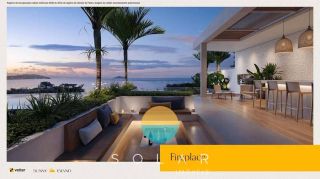 Viver de frente para o mar ganha outro significado no Vetter | Sunny Island. Apartamento com 122,8 m², face norte, ambientes amplos e uma vista incrível para o mar.