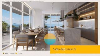 Viver de frente para o mar ganha outro significado no Vetter | Sunny Island. Apartamento com 122,8 m², face norte, ambientes amplos e uma vista incrível para o mar.