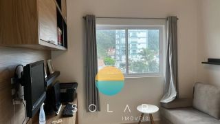 Apartamento mobiliado com ampla vista para o mar no Quilombo