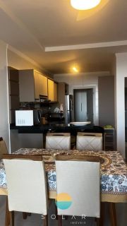 Apartamento mobiliado com ampla vista para o mar no Quilombo