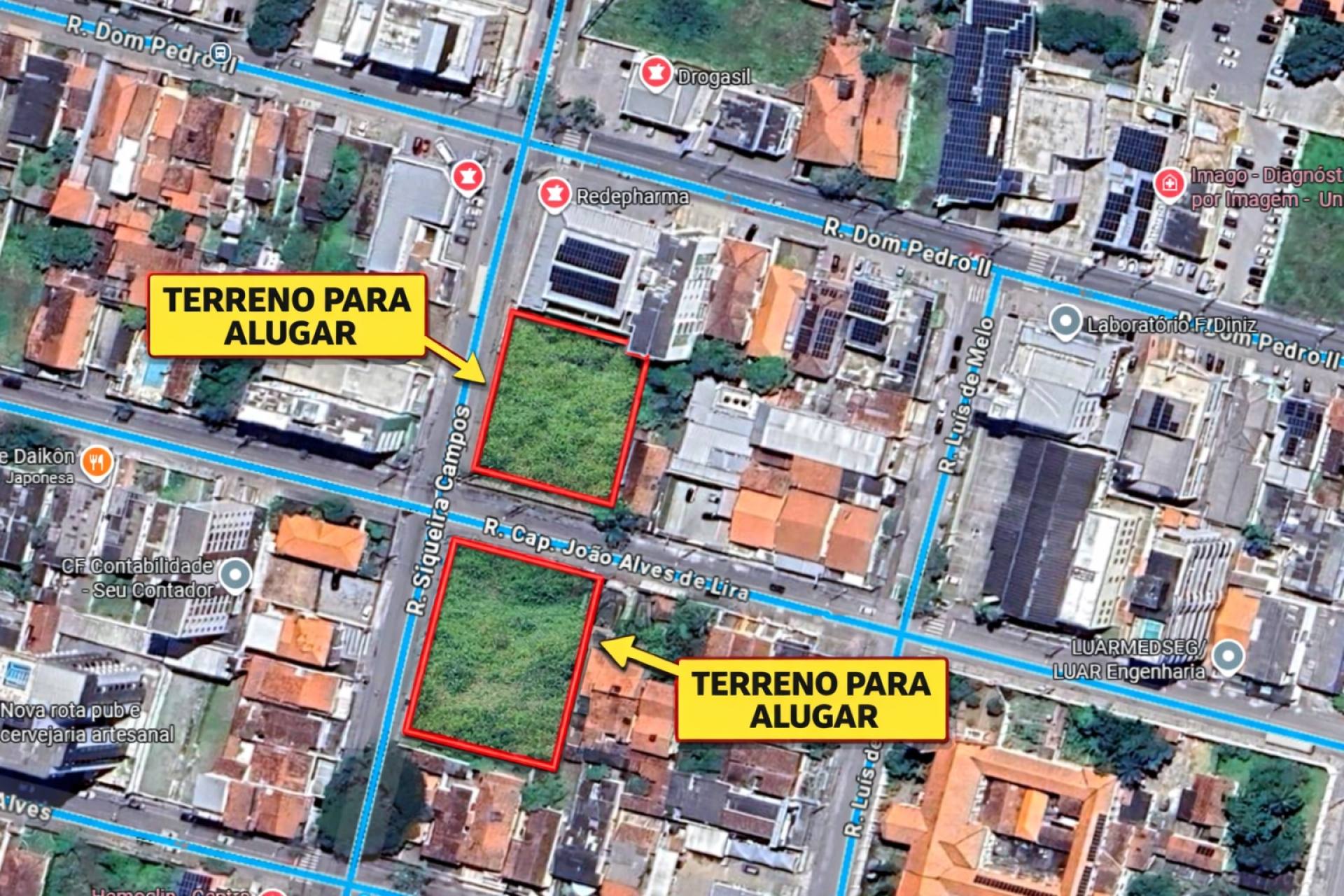 Lote / Terreno Comercial Para Alugar no bairro Centro em Campina Grande