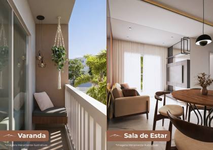 Apartamento à venda com 2 quartos e varanda no bairro Jardim Tavares em Campina Grande