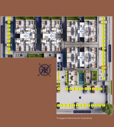 Apartamento à venda com 2 quartos e varanda no bairro Jardim Tavares em Campina Grande