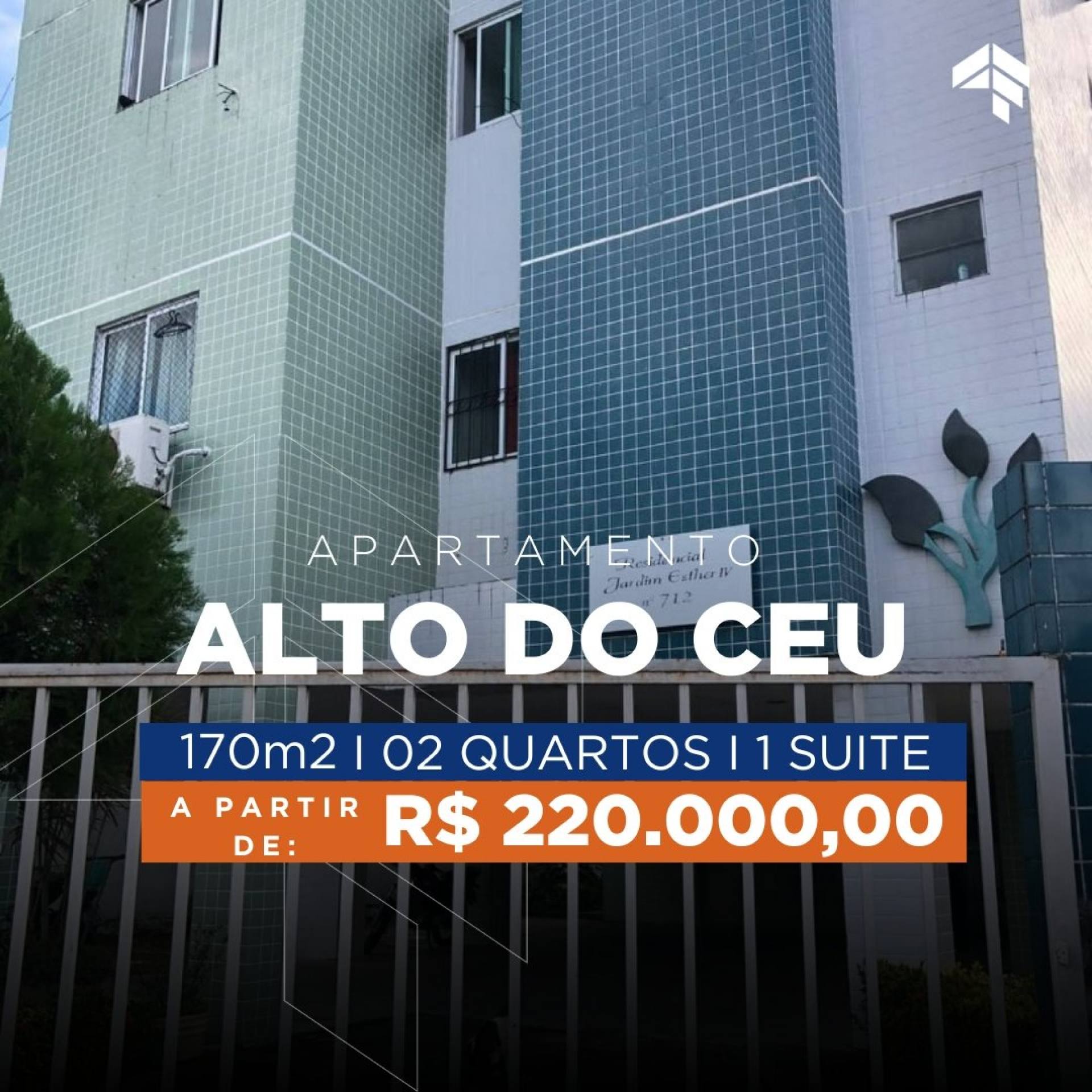 Apartamento Para Vender com 2 quartos 1 suite no bairro Alto do Ceu em Joao Pessoa