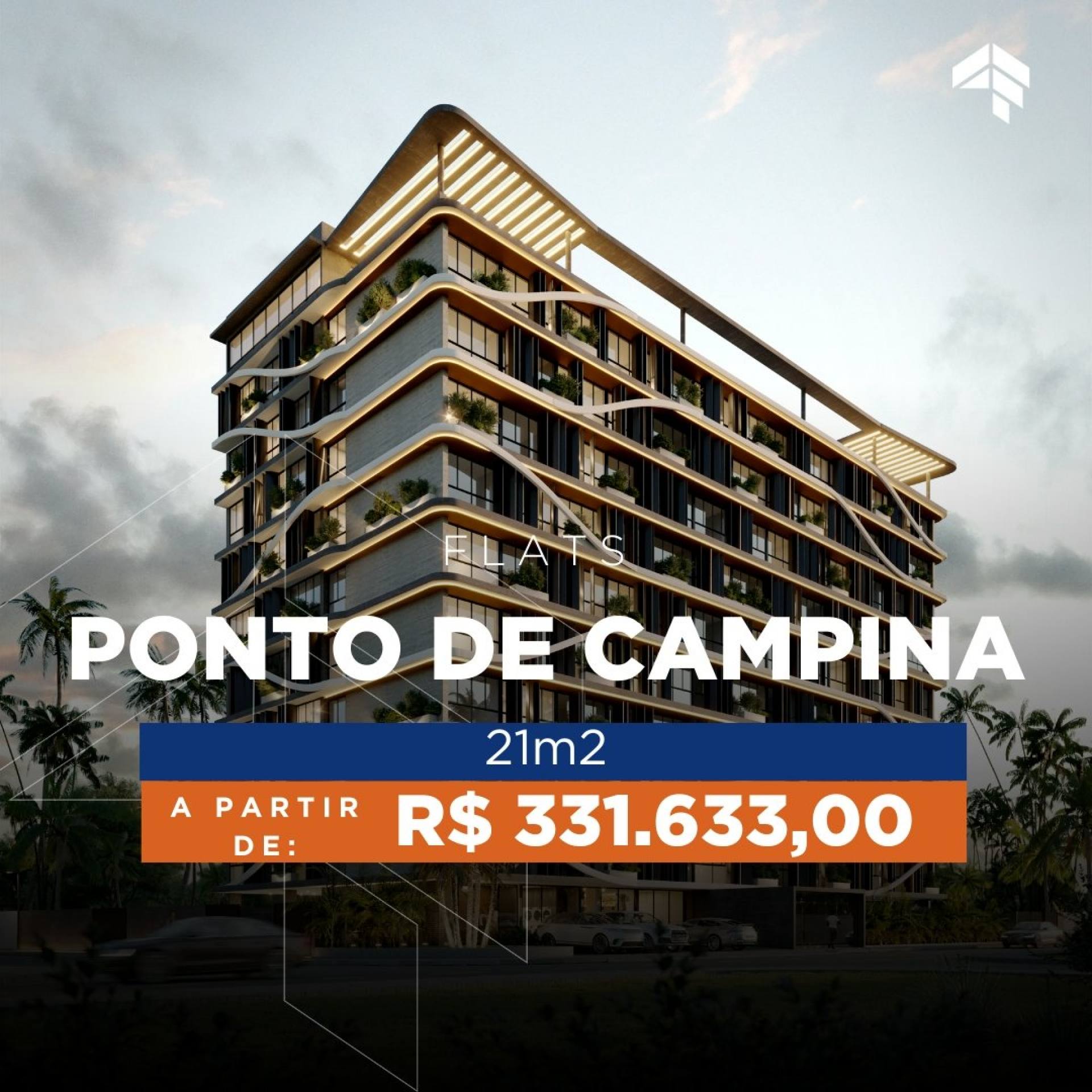 Apartamento Para Vender em Ponta de Campina, Cabedelo-PB