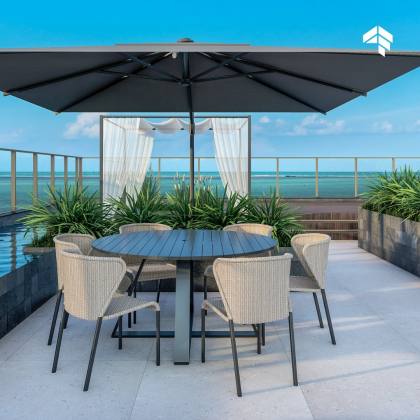 Apartamento Beira-Mar à venda, Praia Formosa, Cabedelo-PB