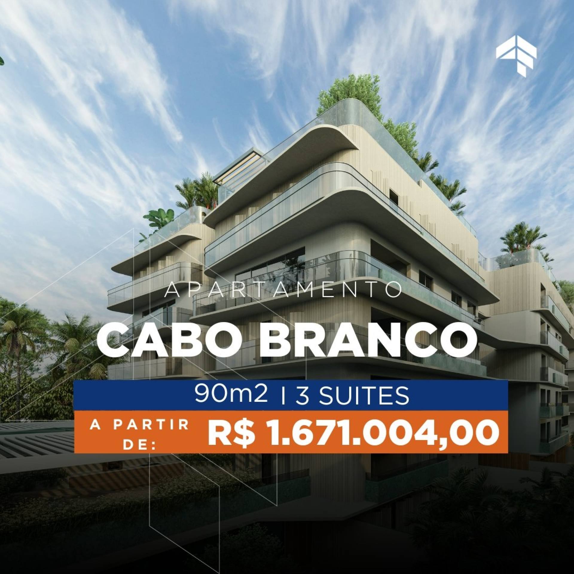 Apartamento Beira-Mar em Cabo Branco, João Pessoa