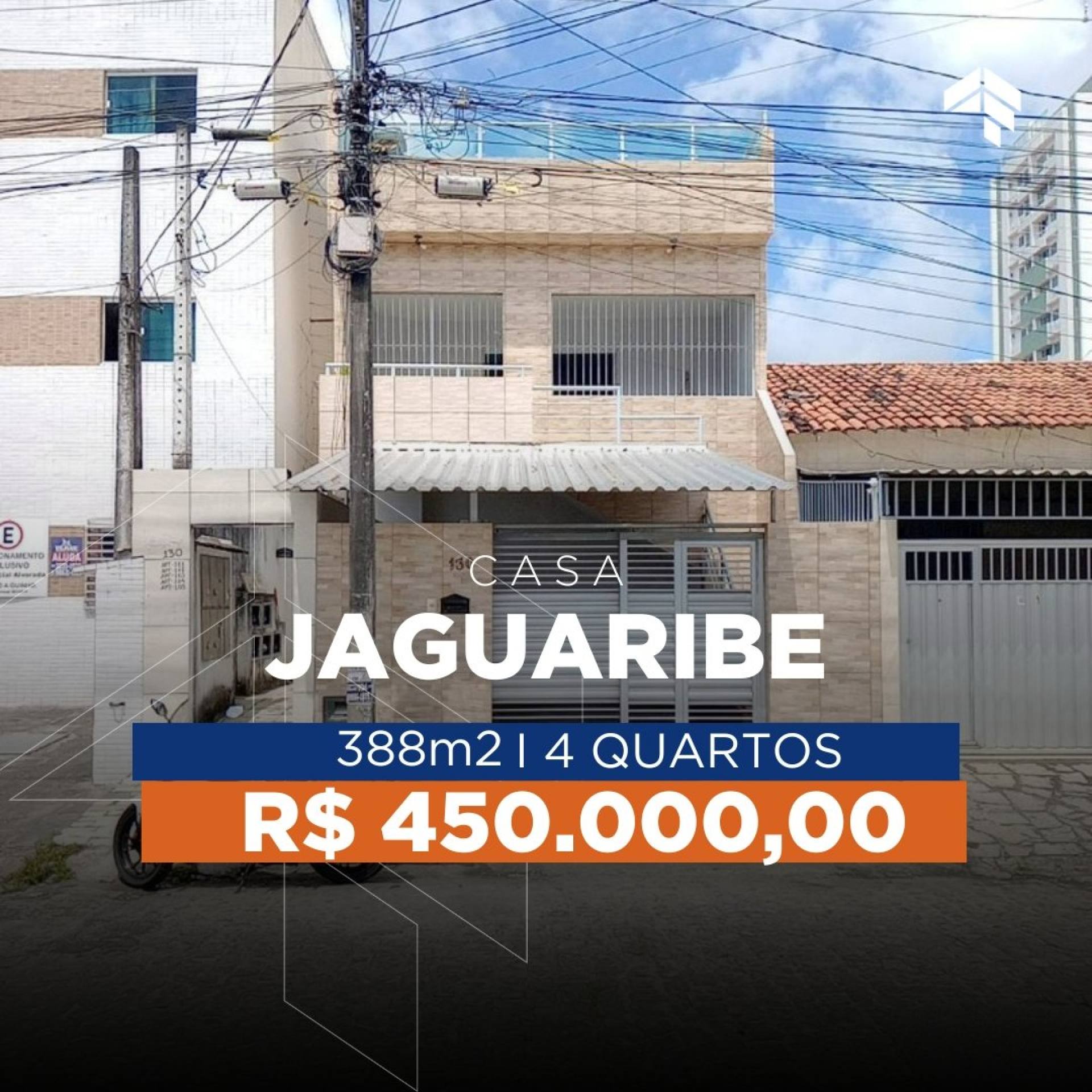 Casa em 2 pavimentos com 4 quartos em Jaguaribe, Joao Pessoa