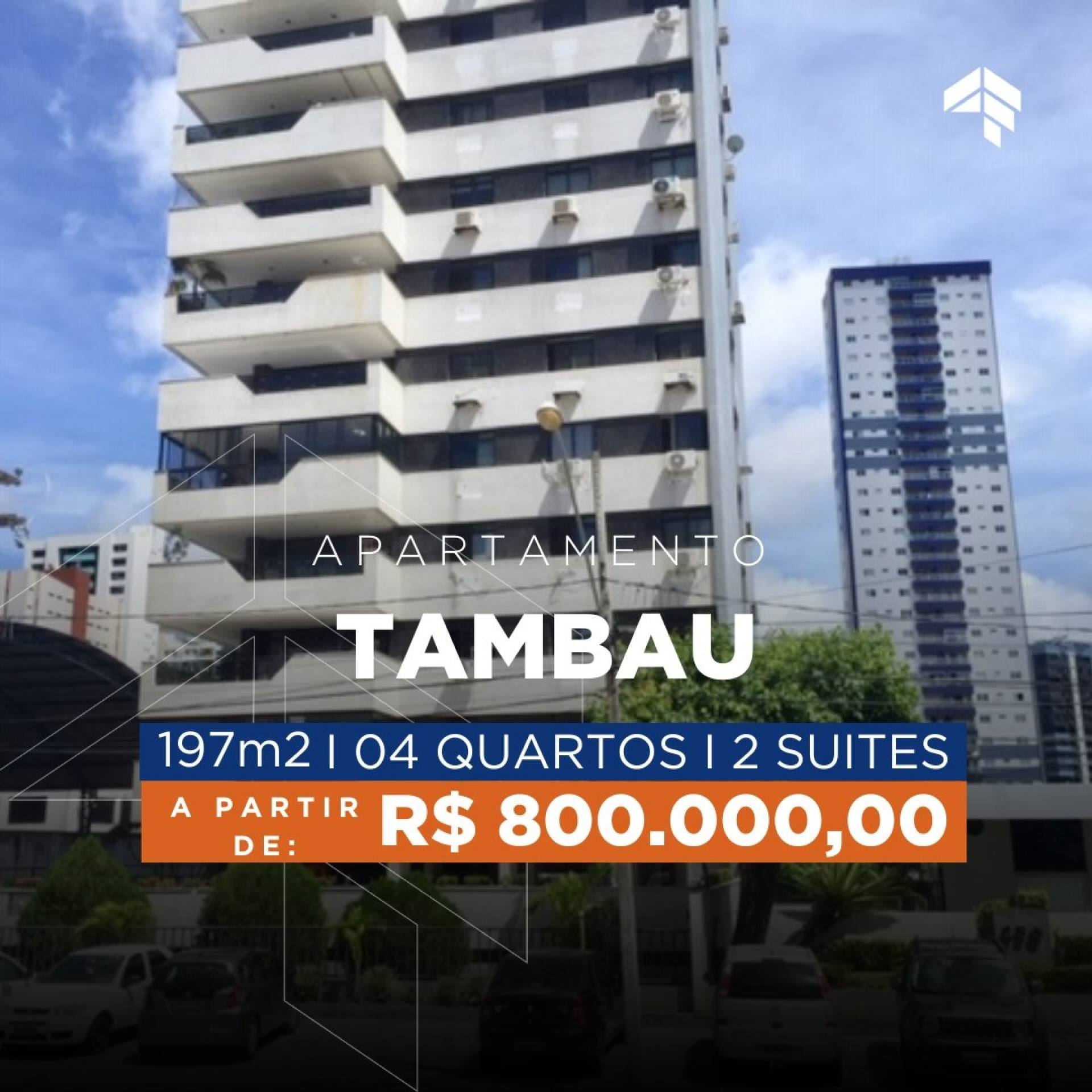 Apartamento Para Vender com 4 quartos 2 suítes no bairro Tambaú em João Pessoa